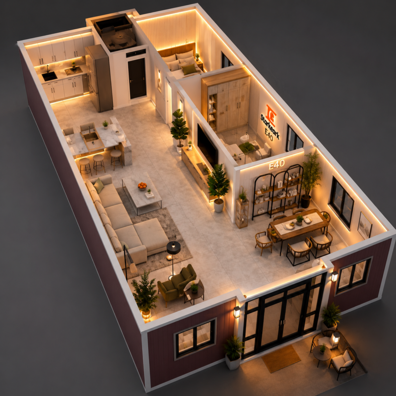 starkeark Expandable Container House E40