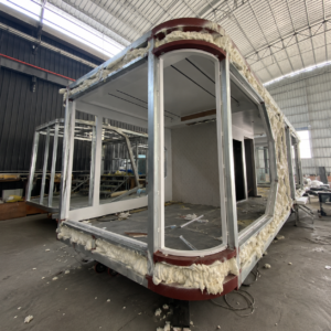 prefab space capsule house factory production