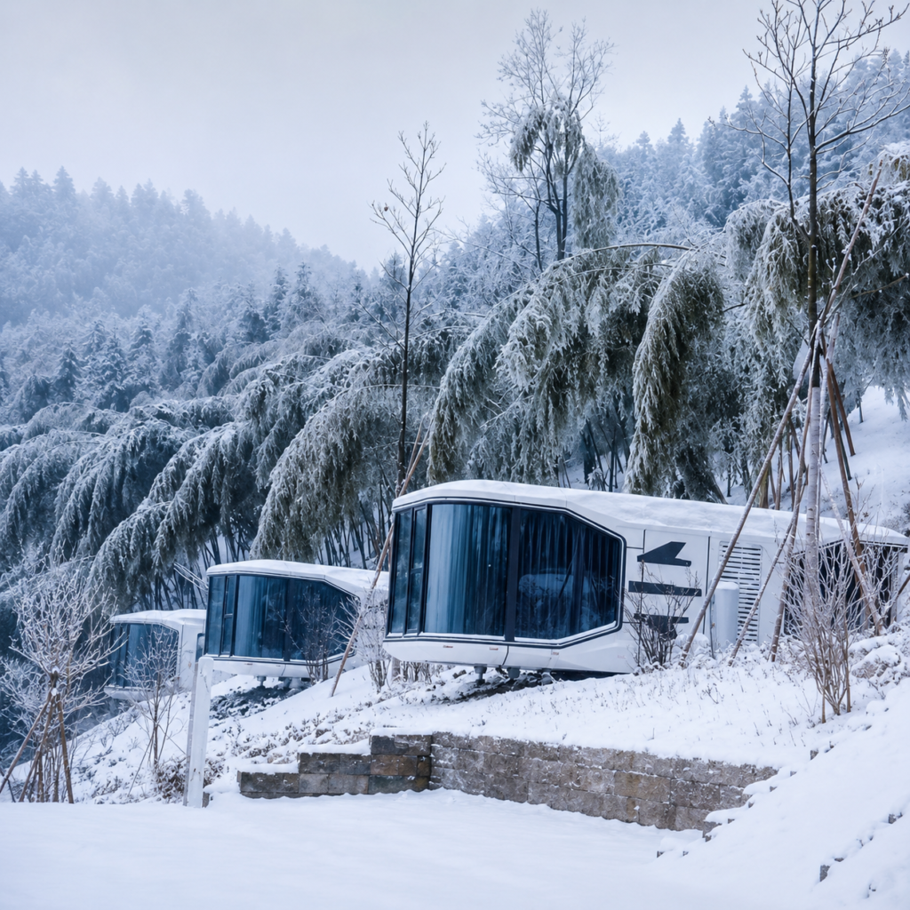 space capsule house seasonal maintenance