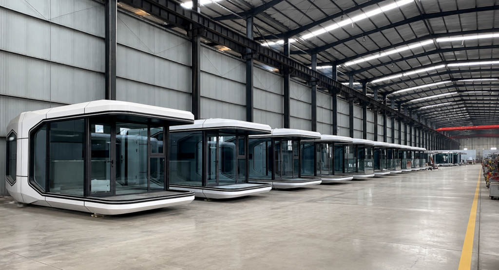 starkeark prefab space capsule house factory in China