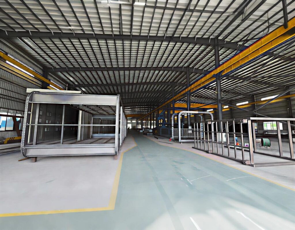 steel frame production workshop for modular houses