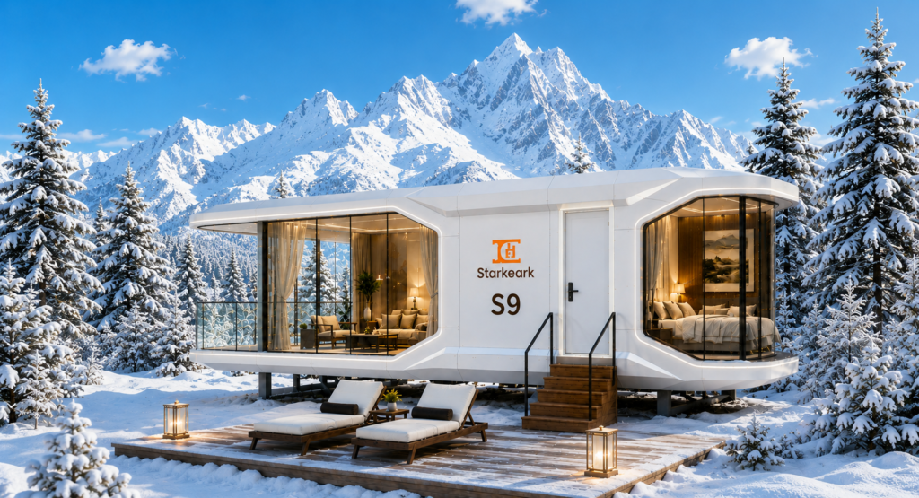 Different space capsule house models for rental and tourism projects