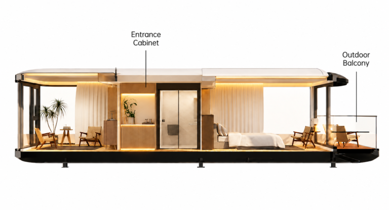 Space capsule house floor plan guide